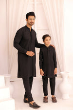 ER FS 4 Black Daddy And Me Outfit In Black