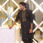 CK 715 Black Men's Pajama Kurta