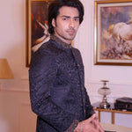 ER PC 3015 Navy Blue Hand Work Prince Coat