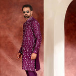 CK 776 Burgundy Chikankari Kurta