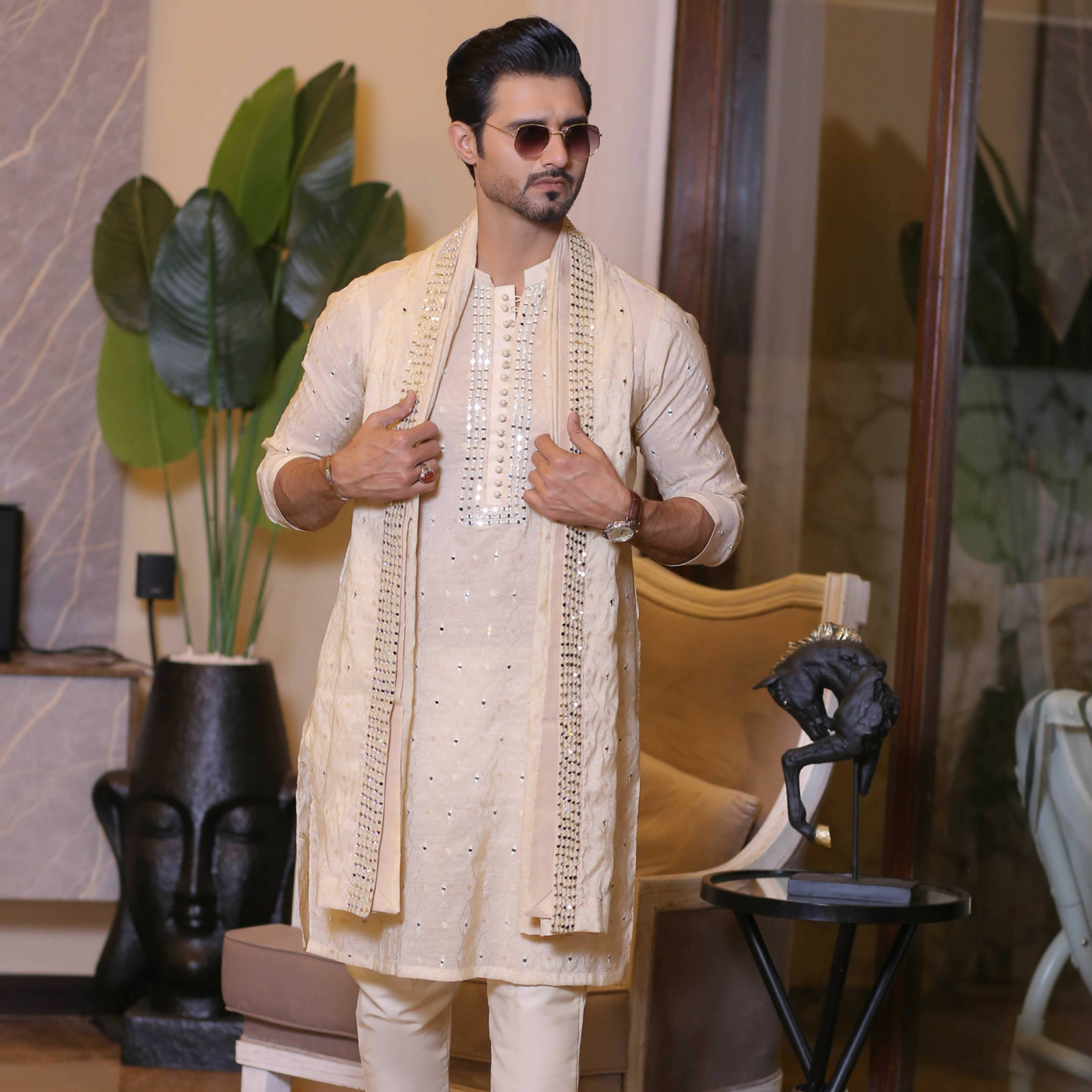 MR 62 Mirror Work Design Kurta Pajama