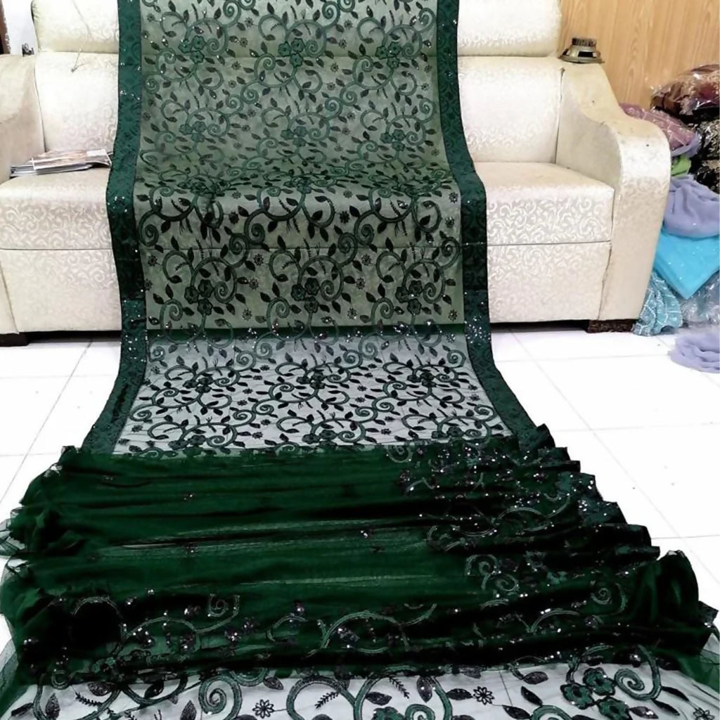 Embroidered Net Sarree