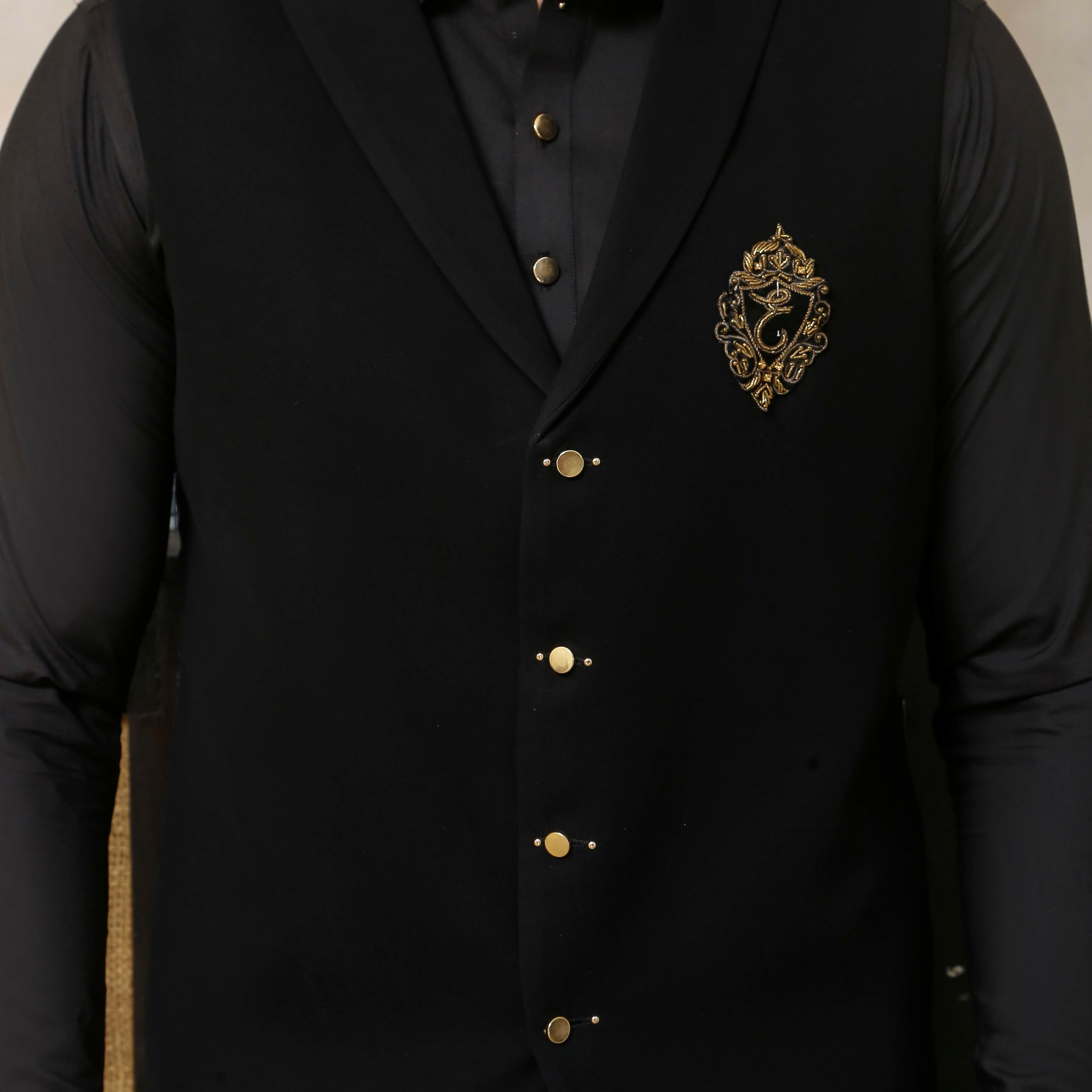 Eerie Black WaistCoat