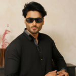 ER 805 Matt Black Executive Kameez Farshi Shalwar
