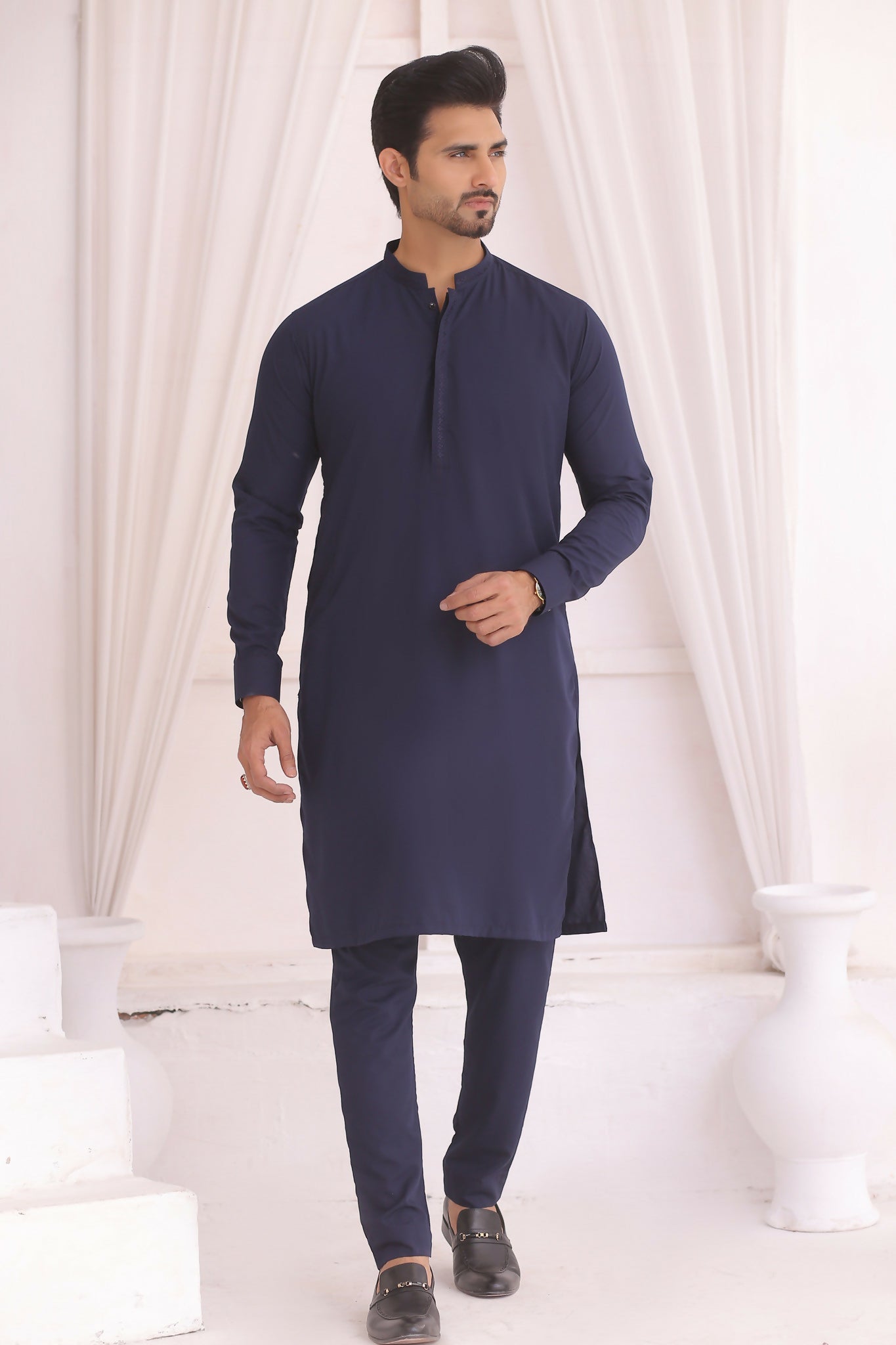 ER FS 5 Blue Kurta Pajama Set For Father And Son