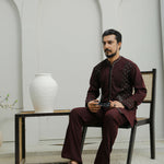 ER 501 Dark Maroon Kurta Bell Bottom Trouser