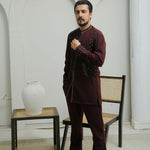 ER 501 Dark Maroon Kurta Bell Bottom Trouser