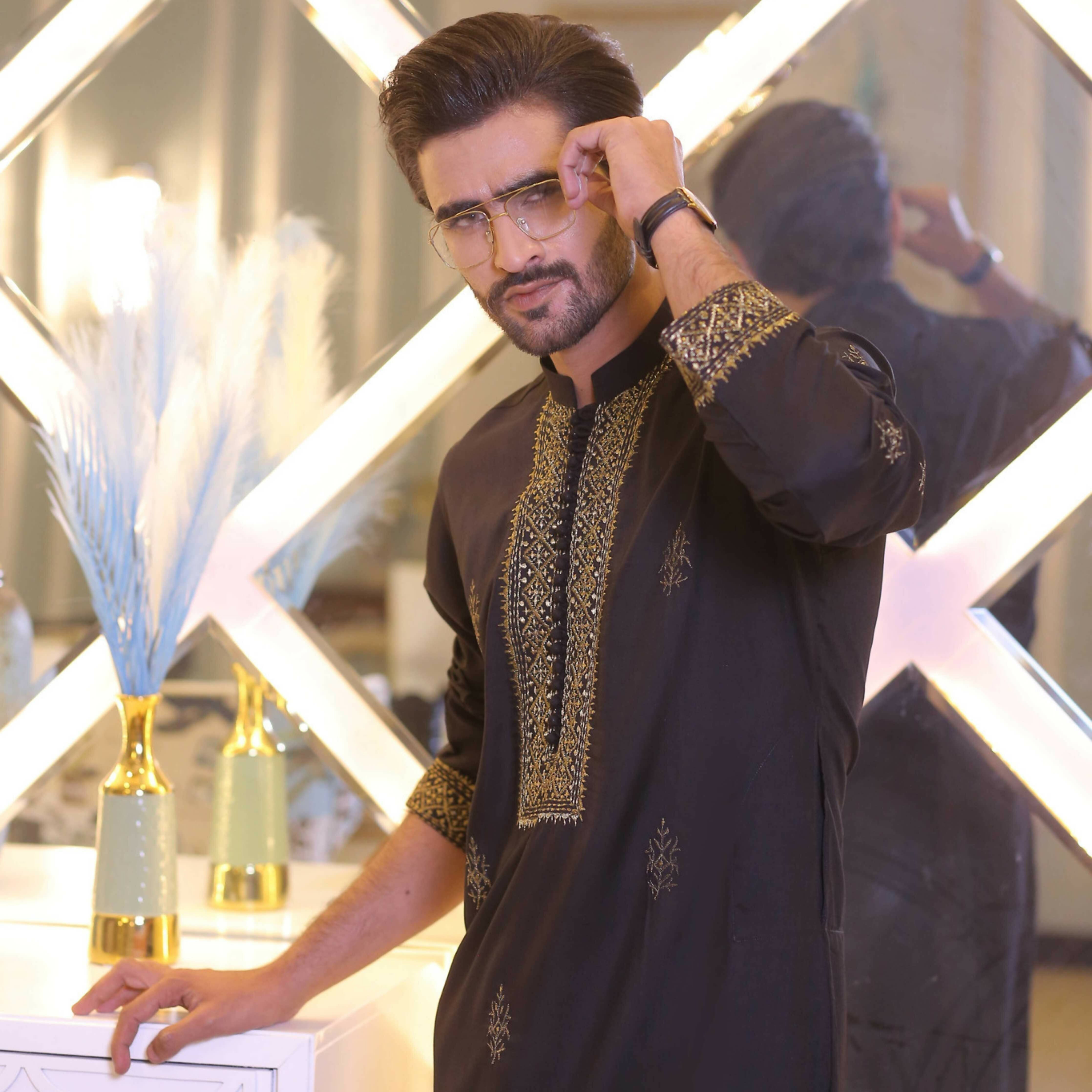 CK 715 Black Men's Pajama Kurta