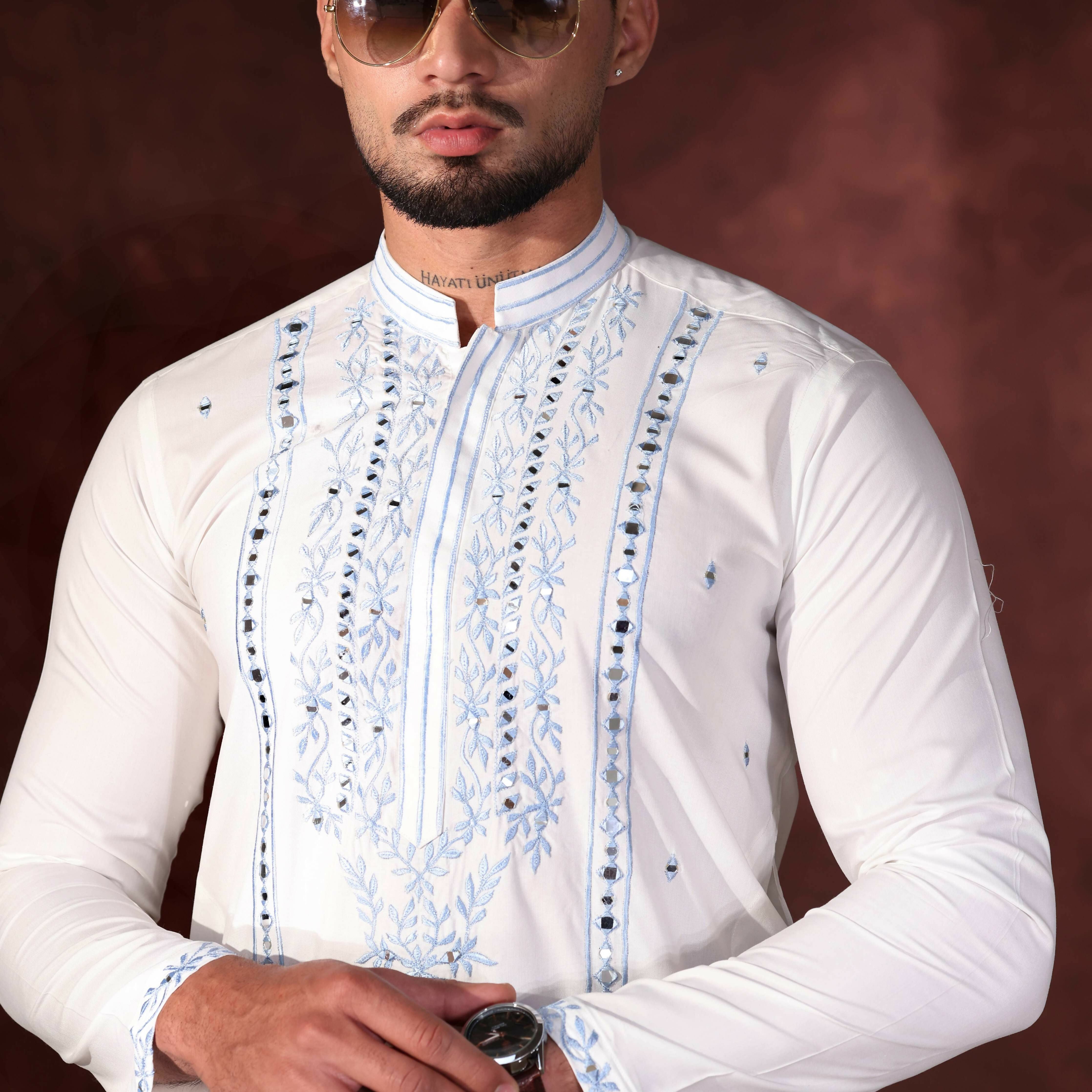 MR 91 Mirror Work Kurta