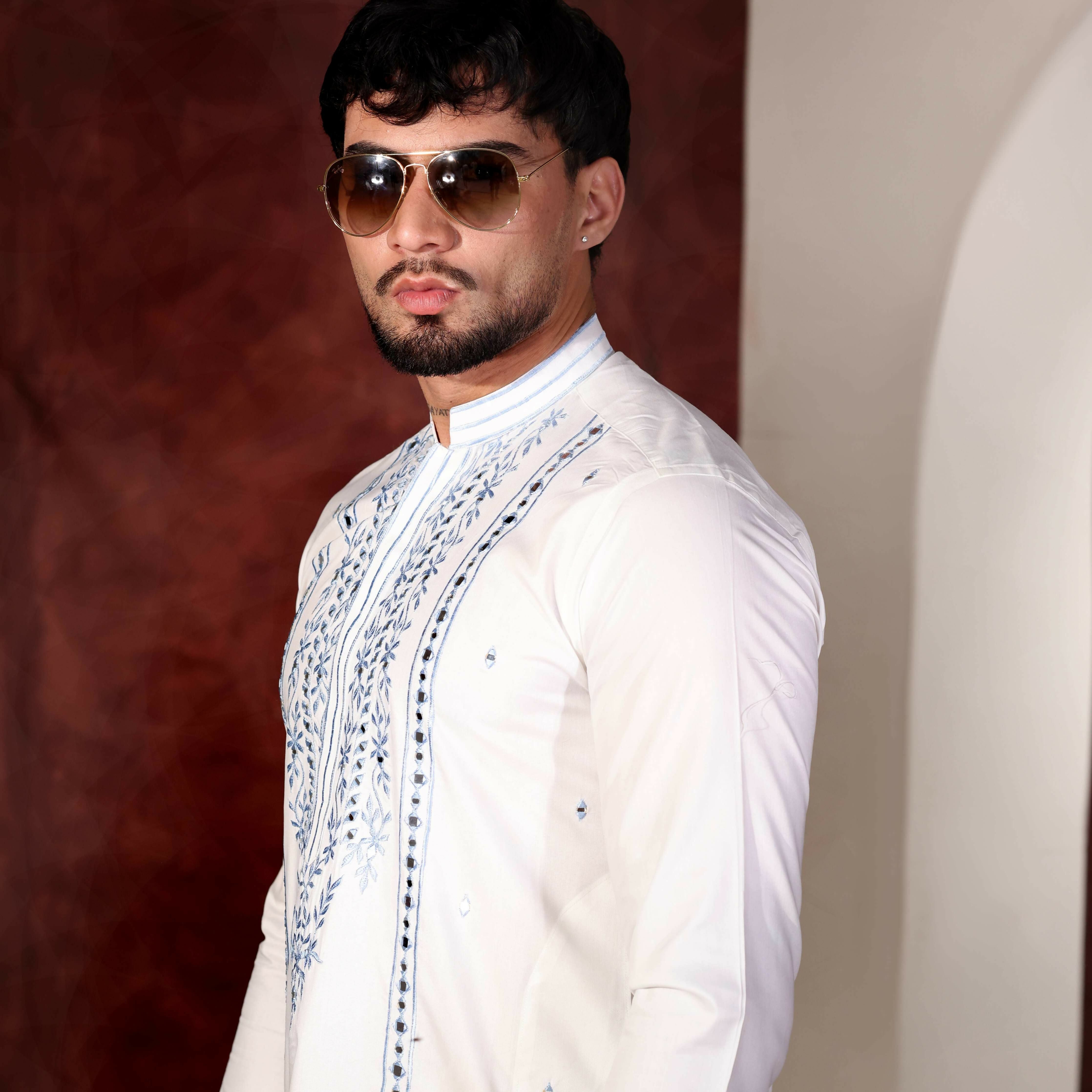 MR 91 Mirror Work Kurta