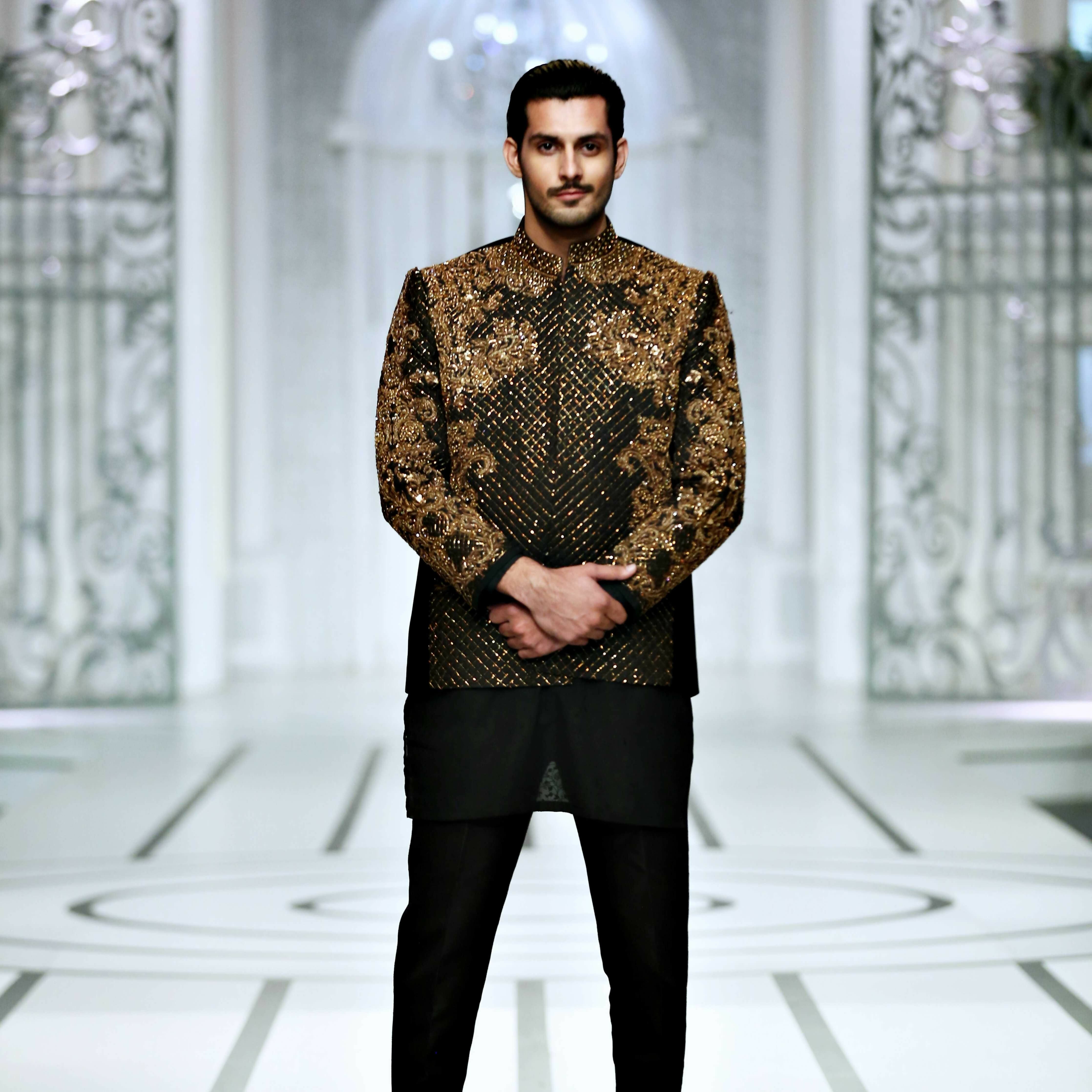 BCW PC 46 Black Front Open Hand Work Prince Coat