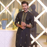 CK 715 Black Men's Pajama Kurta