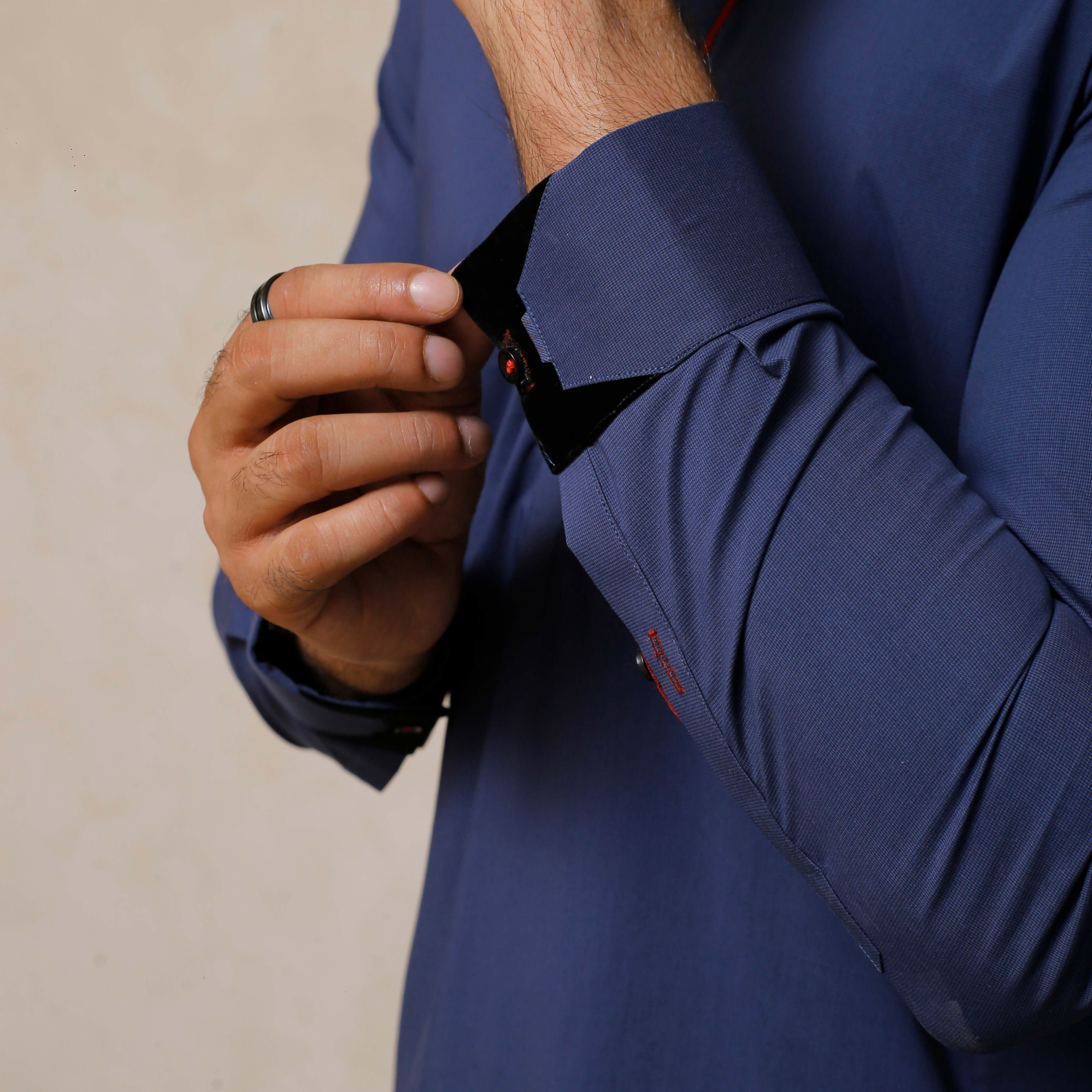 ER 807 Mid Blue Executive Shalwar Kameez