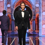 Black Velvet 3 Pieces Hand Work Suit